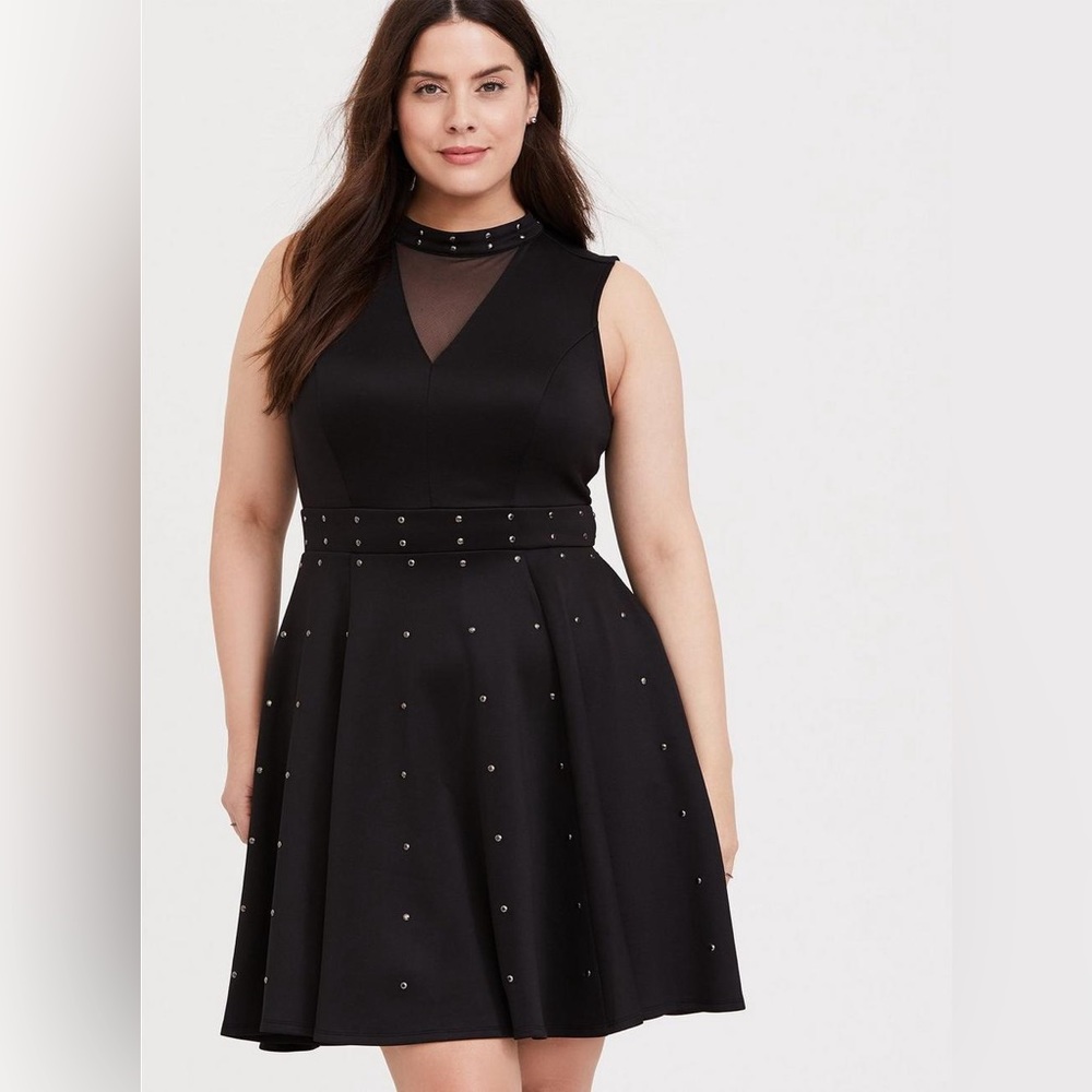 Torrid Black Scuba Knit Dress